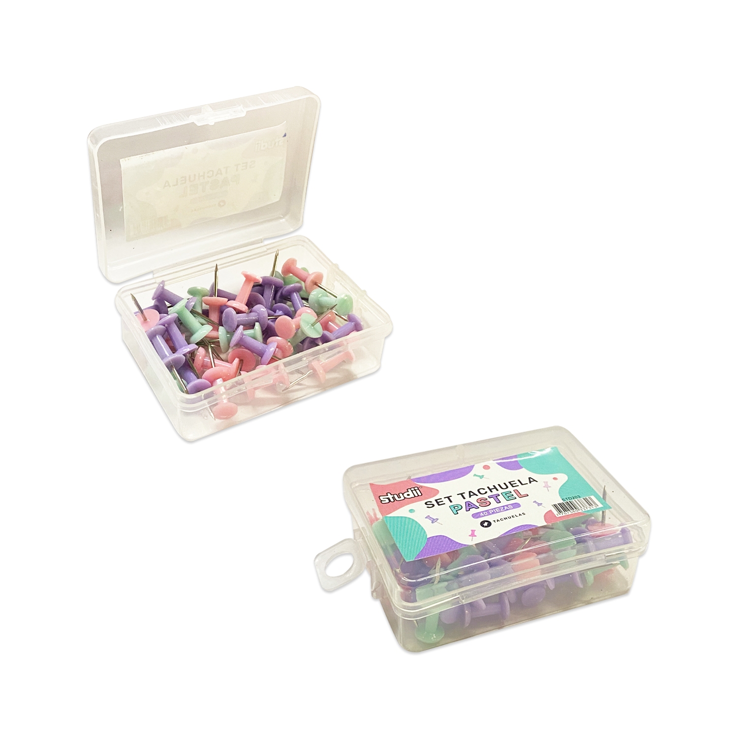 SET TACHUELA PASTEL X40 (CJX12)