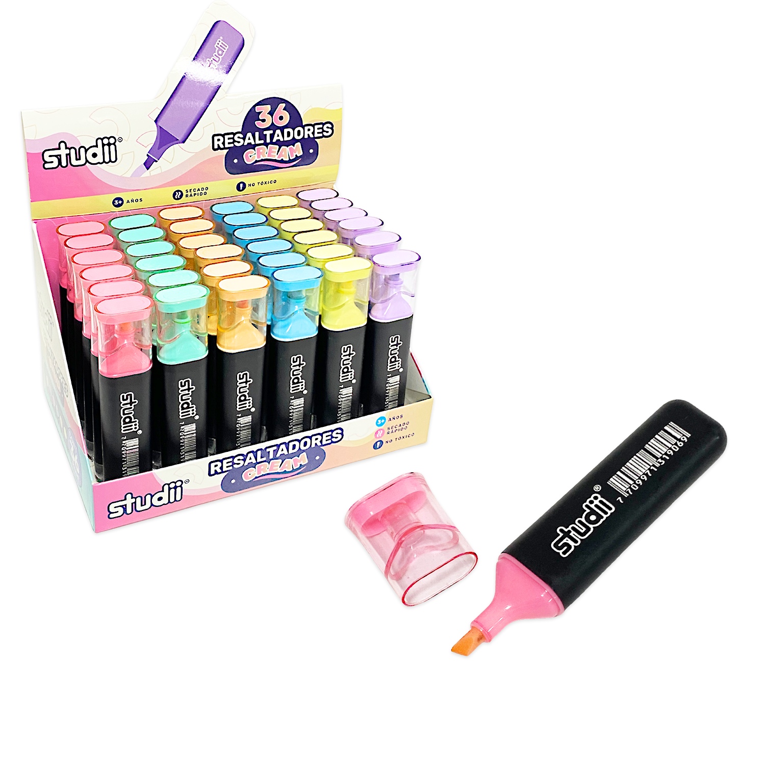 RESALTADOR COLOR PASTEL (CJX36)