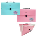 CARPETA COLOR PASTEL 13 COMPARTIMENTOS OFICIO