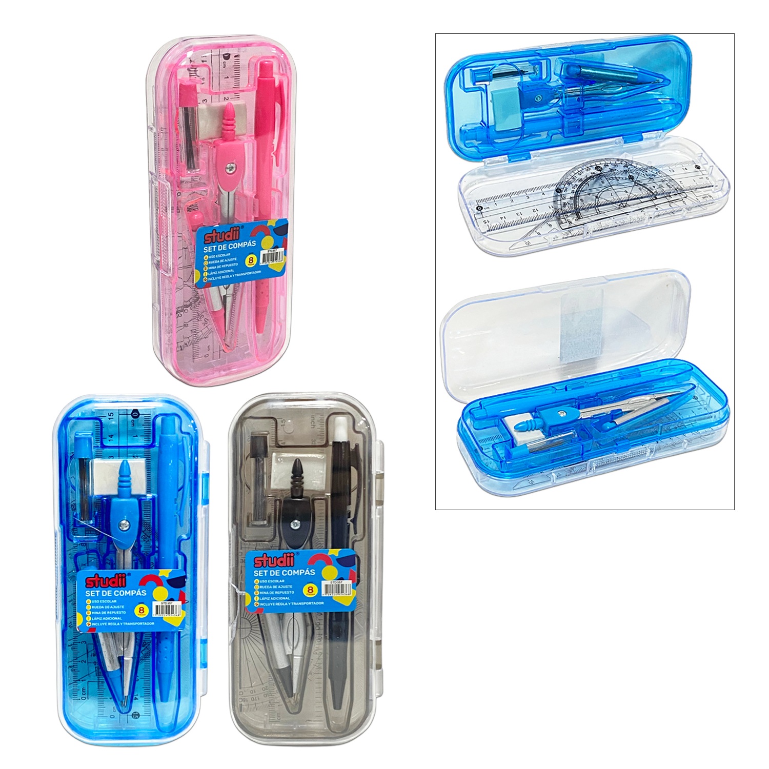 SET COMPAS X8PCS (CJX36)