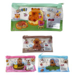 CARTUCHERA TRANSPARENTE CAPIBARA (PQTX12)