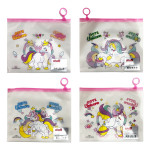 CARTUCHERA TRANSPARENTE UNICORNIO (PQTX12)