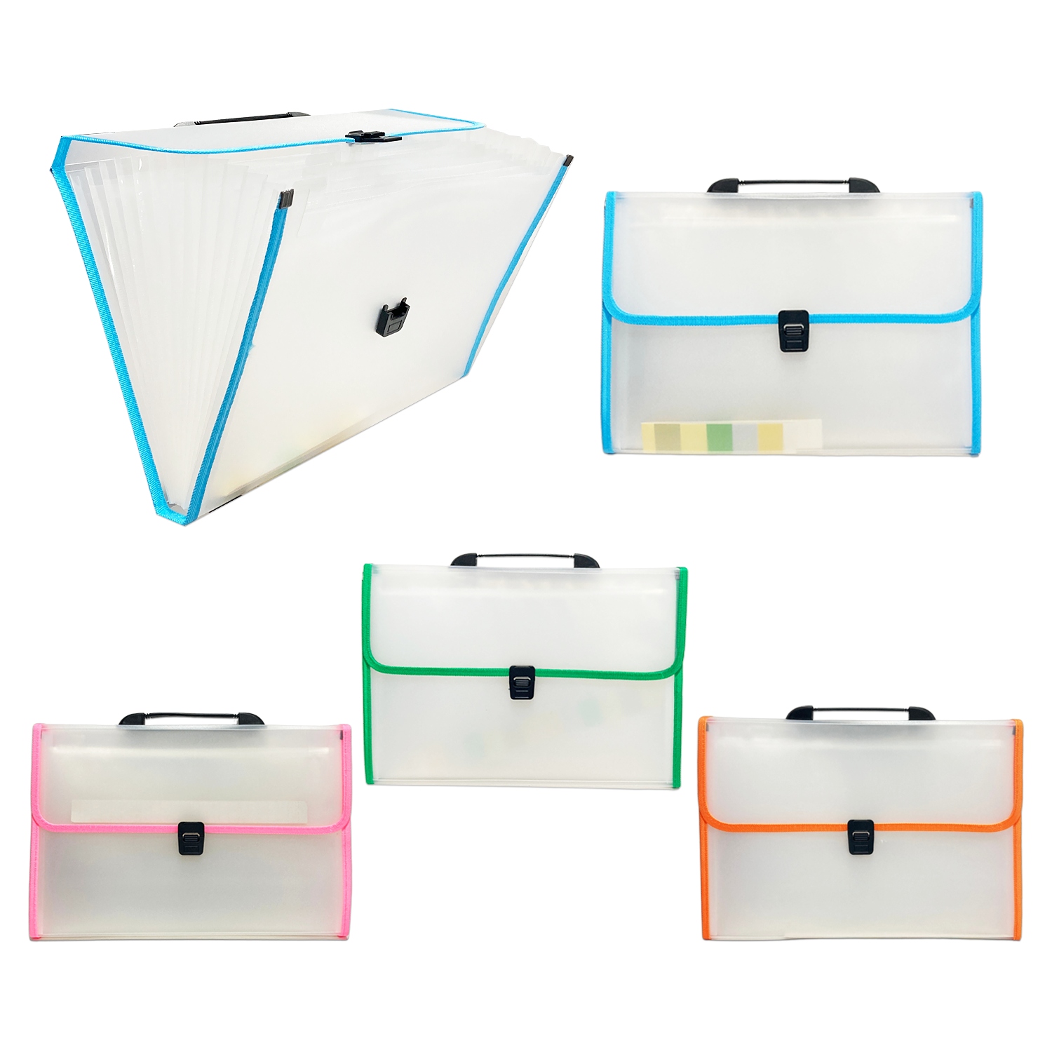 CARPETA TRANSPARENTE 13 COMPARTIMENTOS A4