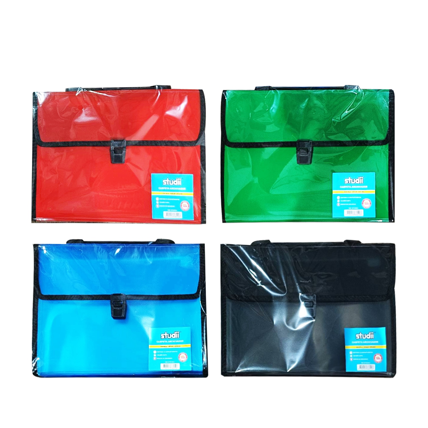 CARPETA COLORES 13 COMPARTIMENTOS