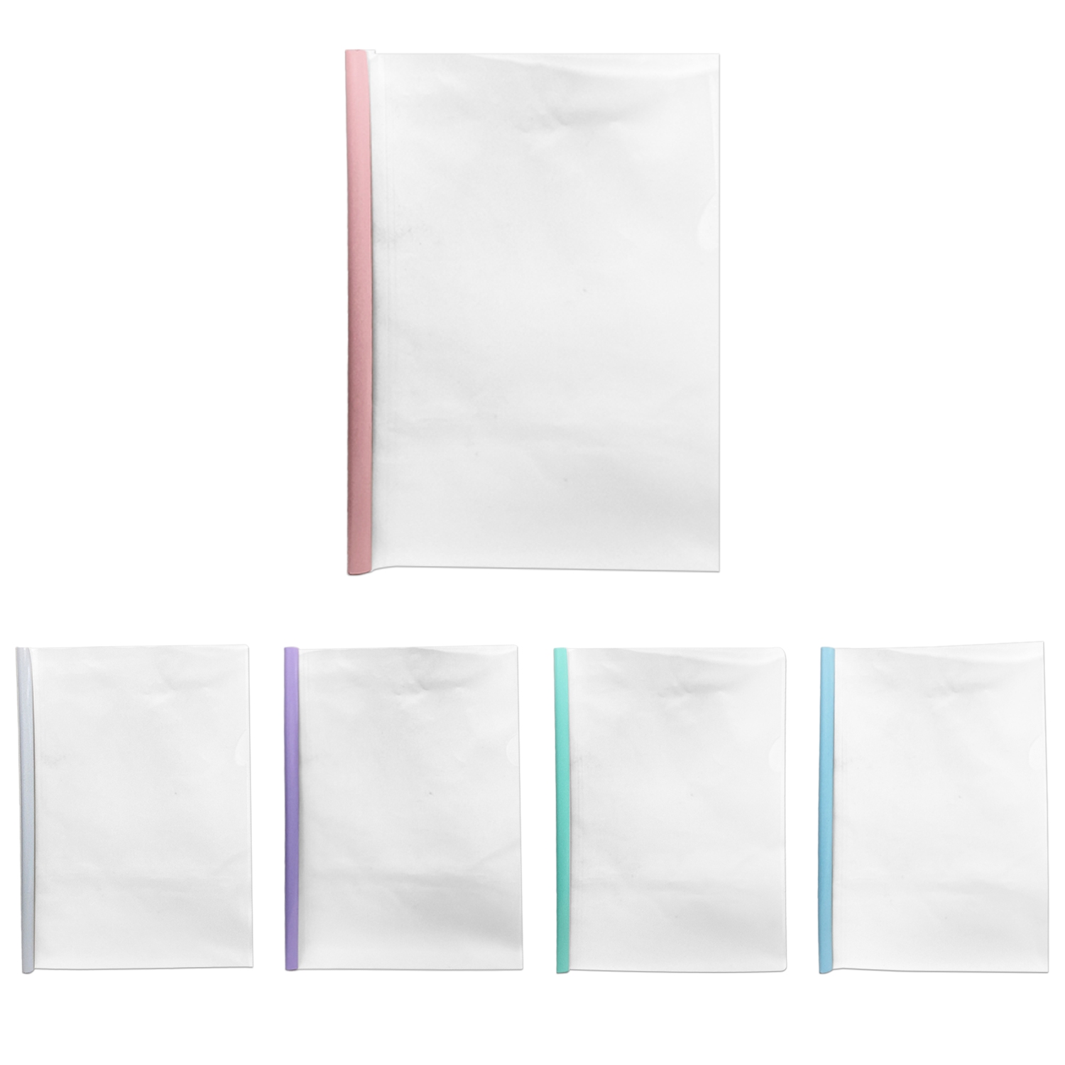 CARPETA BISEL CARTA COLOR PASTEL ECONOMICA (PQTX10)