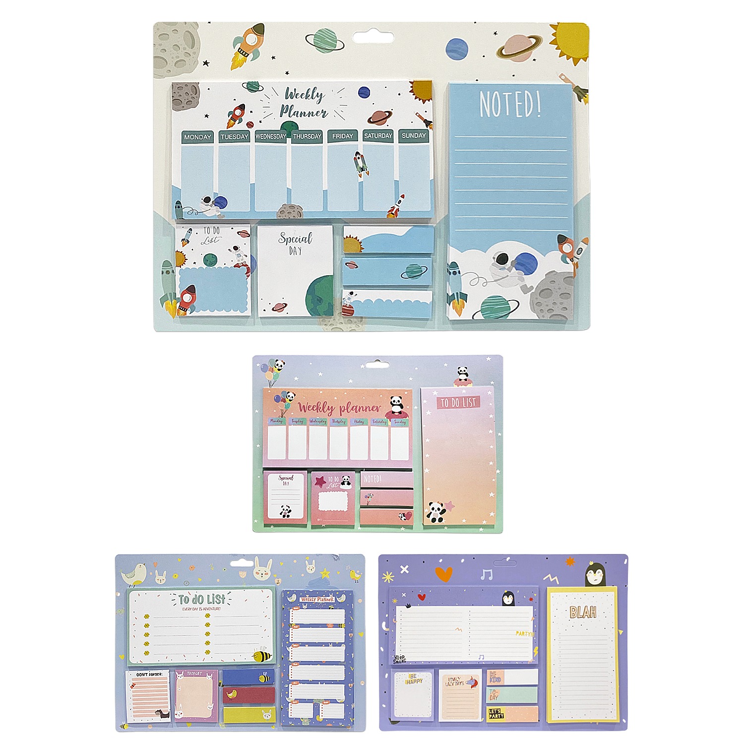 SET DE NOTAS ADHESIVAS MOTIVOS X210 (PQTX12)