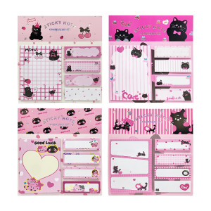 SET DE NOTAS ADHESIVAS GATO X100 (PQTX12)