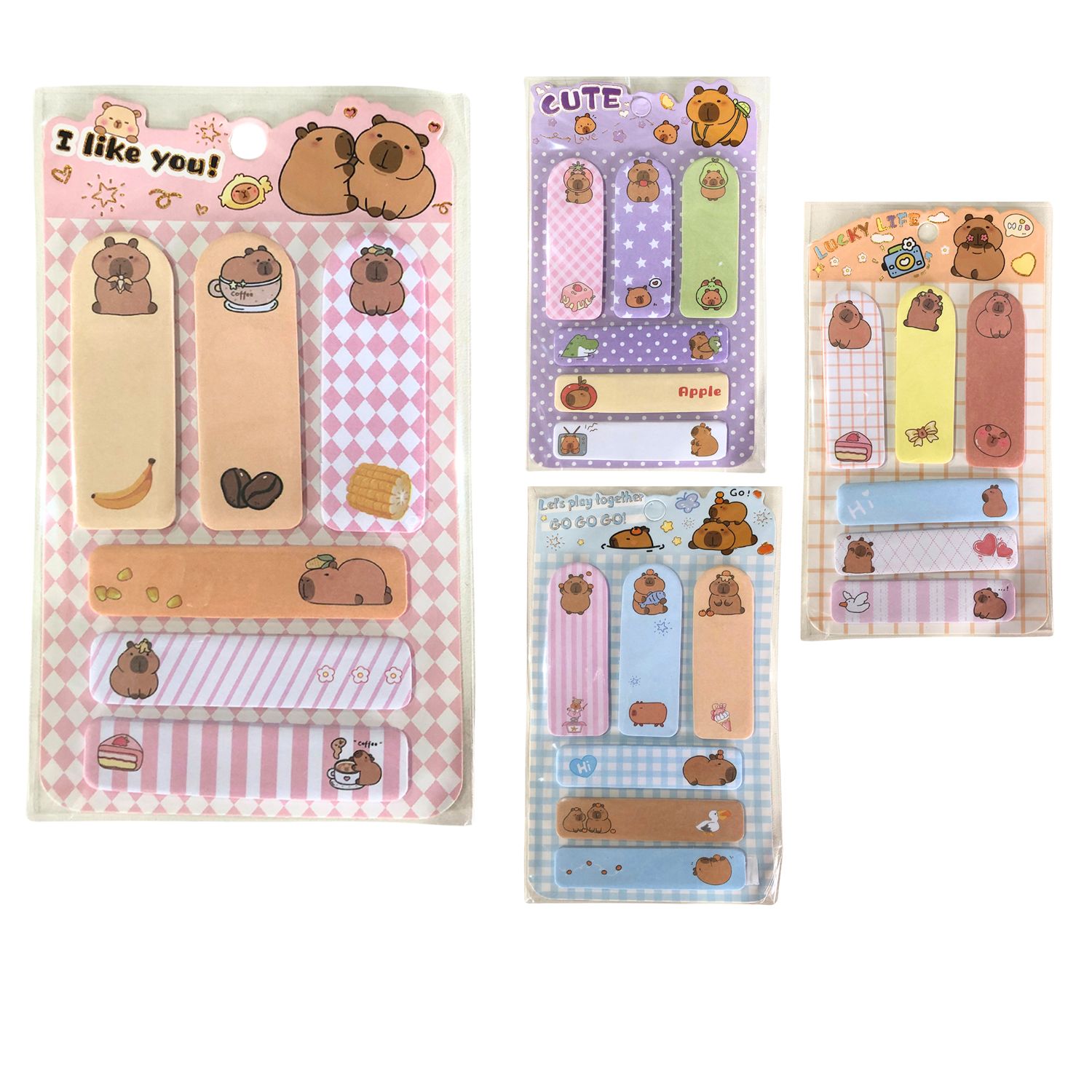 SET DE NOTAS ADHESIVAS CAPIBARA X20 (PQTX12)