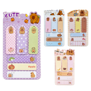 SET DE NOTAS ADHESIVAS CAPIBARA X20 (PQTX12)