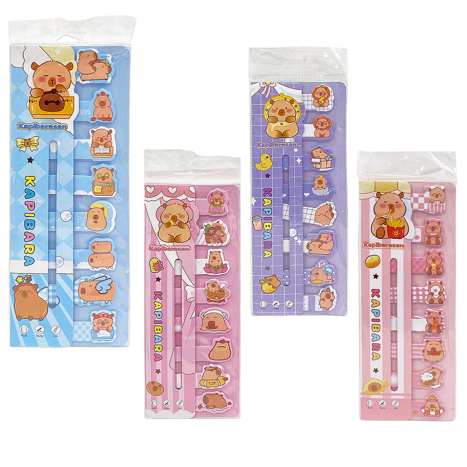 SET DE NOTAS ADHESIVAS CAPIBARA X20 (PQTX12)