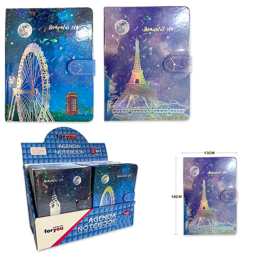 AGENDA ESTAMPADA CUADROS (CJX12)