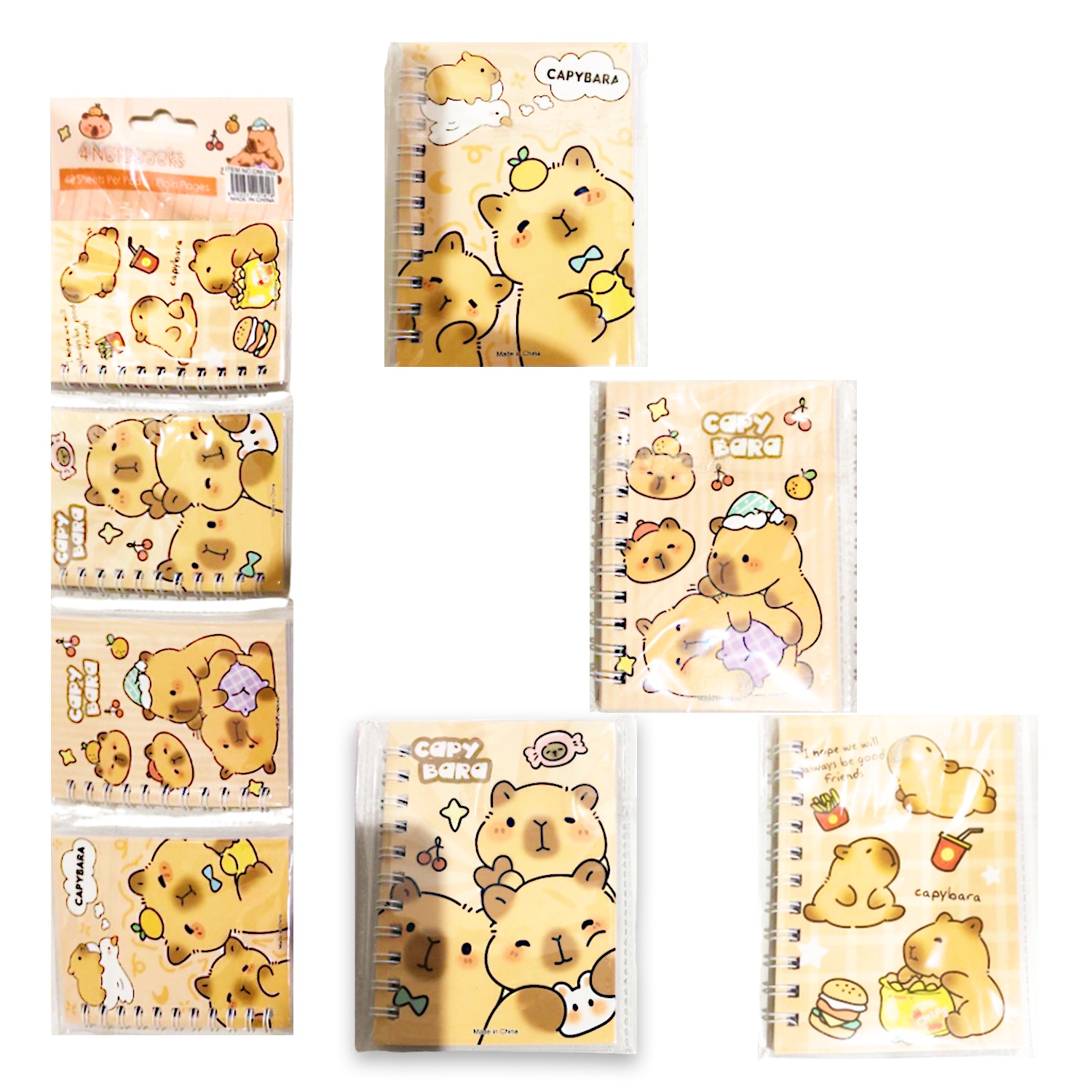 AGENDA ARGOLLADA CAPIBARA X4 (PQTX12)