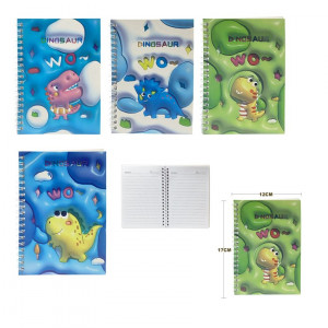 AGENDA DINOSAURIO ARGOLLADA LINEAS (PQTX12)