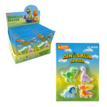 SET BORRADOR DINOSAURIO X4 (CJX30)