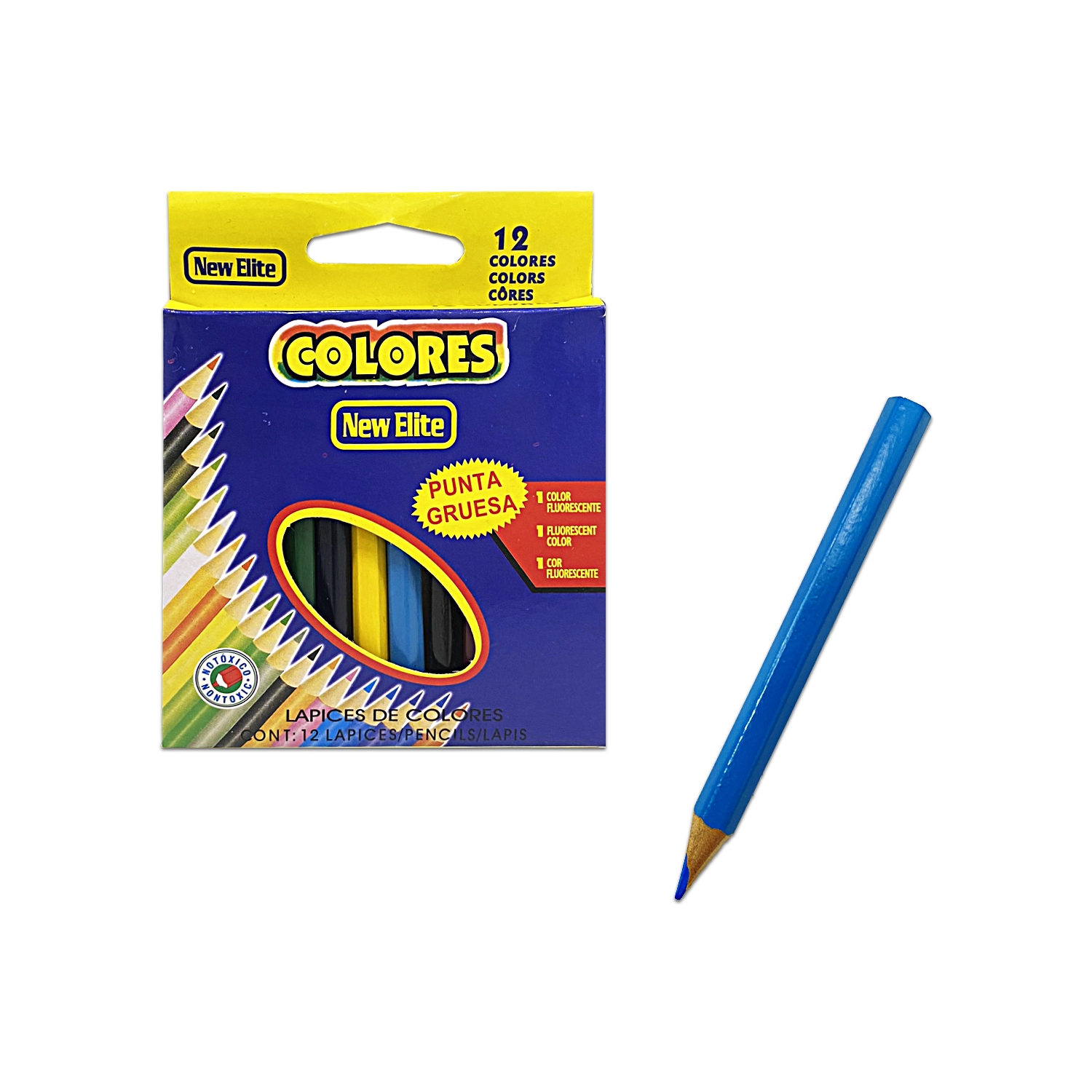 CAJA DE COLORES PQ X12 (PQTX12)