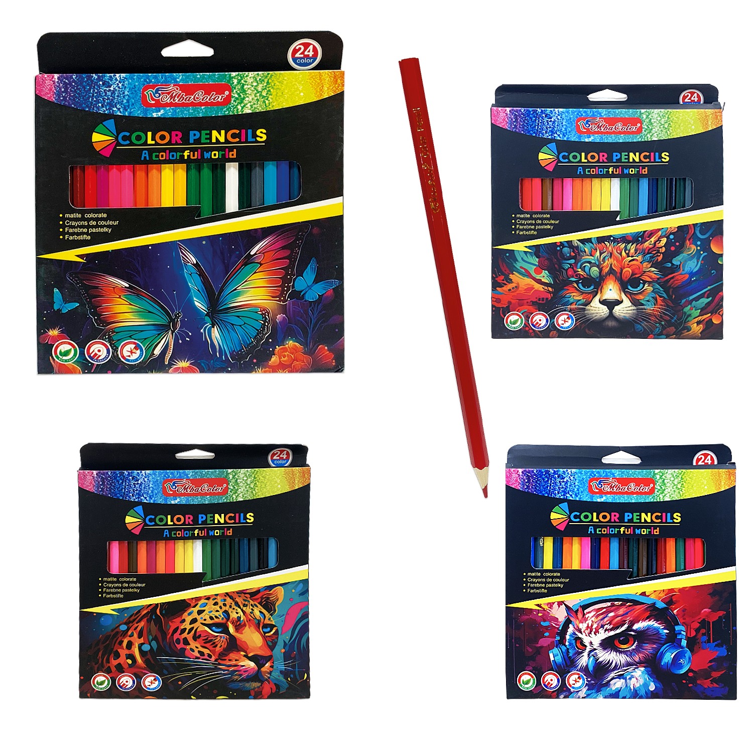 CAJA COLOR LARGO X24 (PQTX12)