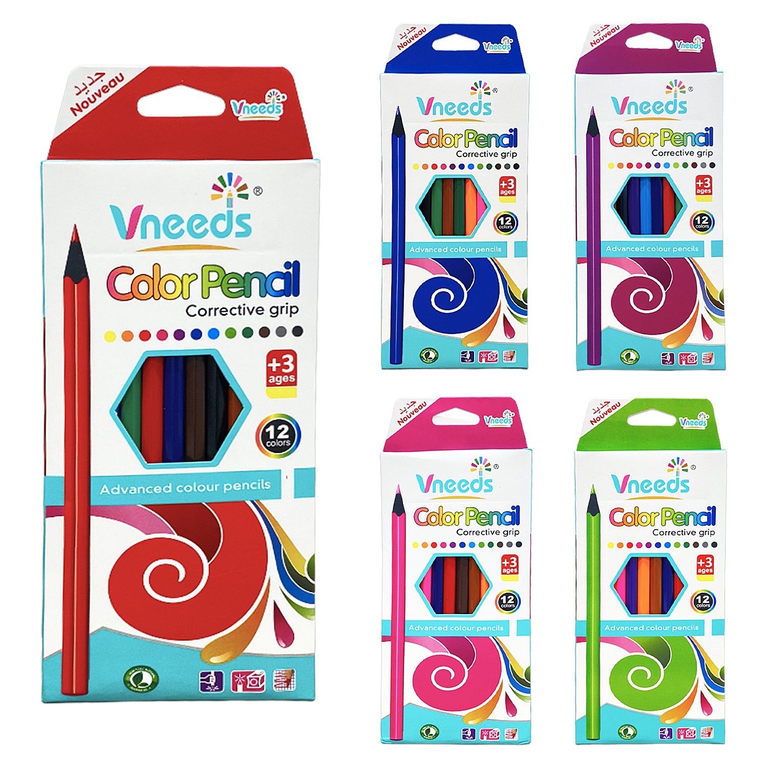 CAJA COLOR LARGO X12 (CJX12)