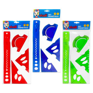 JUEGO ESCUADRA FLEXIBLE X4