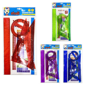 JUEGO GEOMETRICO FLEXIBLE X4 CON TABLA (PQTX24)