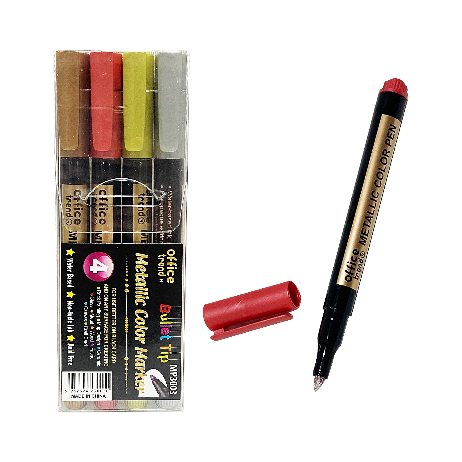 SET MARCADOR METALIZADO X4 (CJX90)