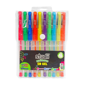 SET LAPICERO GEL NEON X10 (CJX16)