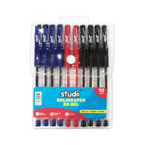 SET LAPICERO GEL X10 (CJX16)