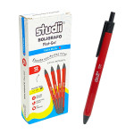 CAJA LAPICERO SEMIGEL ROJO X12