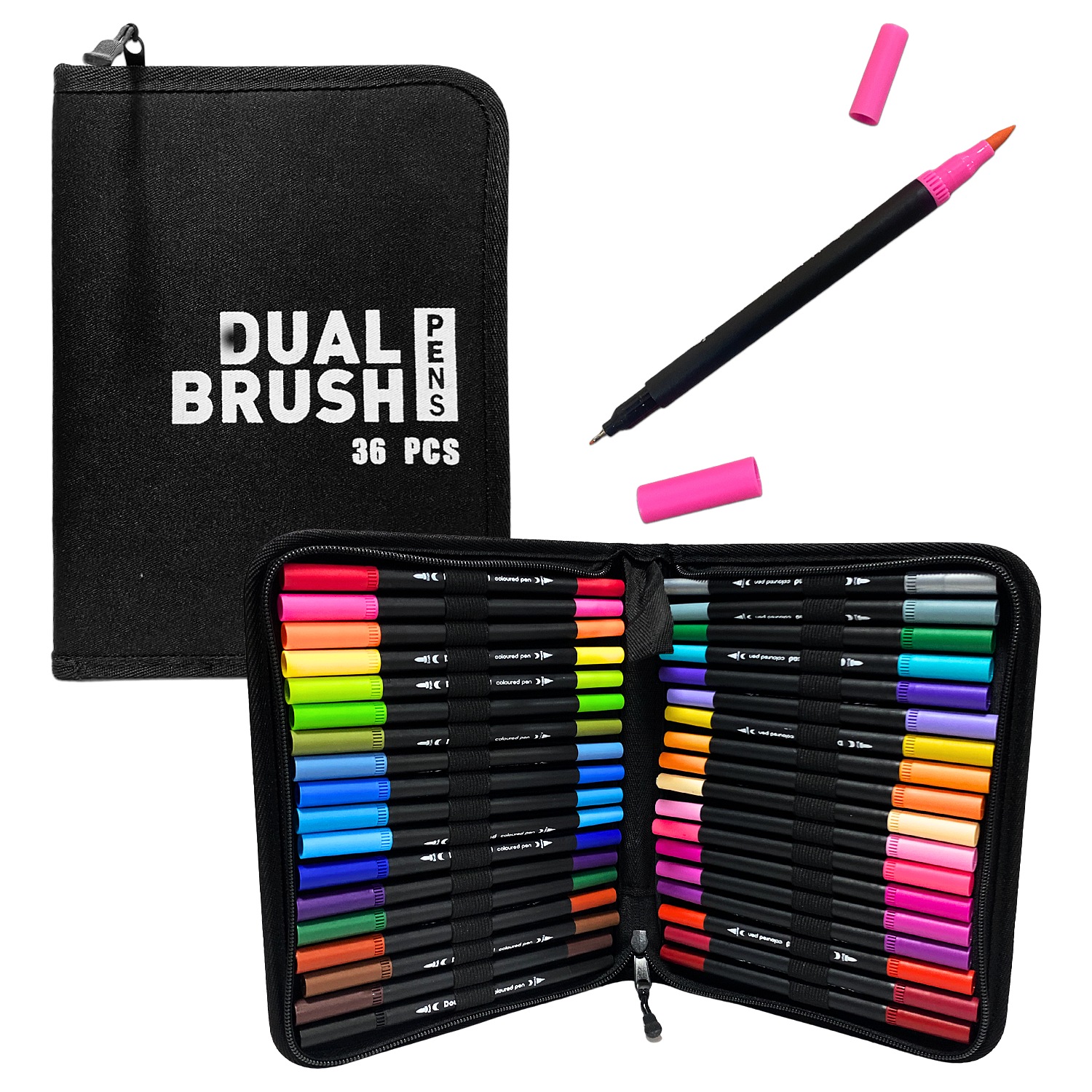 SET MARCADOR DOBLE PUNTA LAVABLE X36