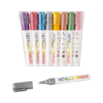 MARCADOR DE GLOBO METALIZADO X8