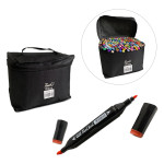 SET DE MARCADORES DOBLE PUNTA X120 COLORES