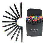 SET DE MARCADORES DOBLE PUNTA X48 COLORES