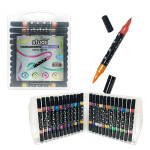 SET MARCADORES METALIZADOS DOBLE PUNTA X24 (CJX8)