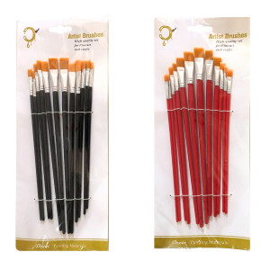 SET PINCEL PLANO N/R X12 (PQTX12)