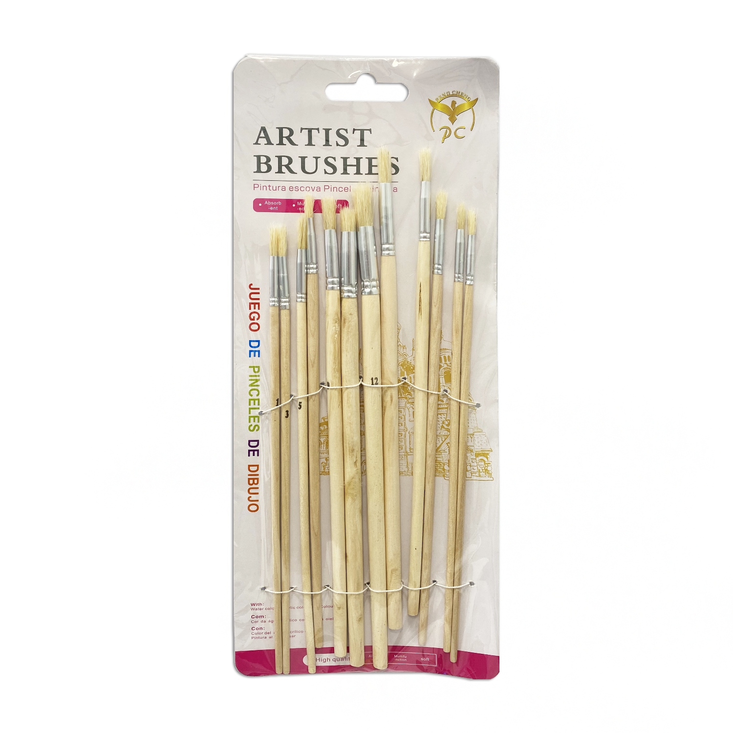 SET PINCEL REDONDO X12 (PQTX12)