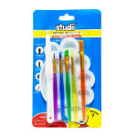 SET PINCEL X5 CON BANDEJA Y MEZCLADOR