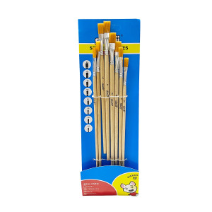 SET PINCEL PLANO/REDONDO X8