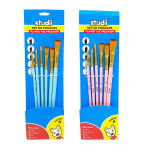 SET PINCEL REDONDO/PLANO X6 (PQTX12)