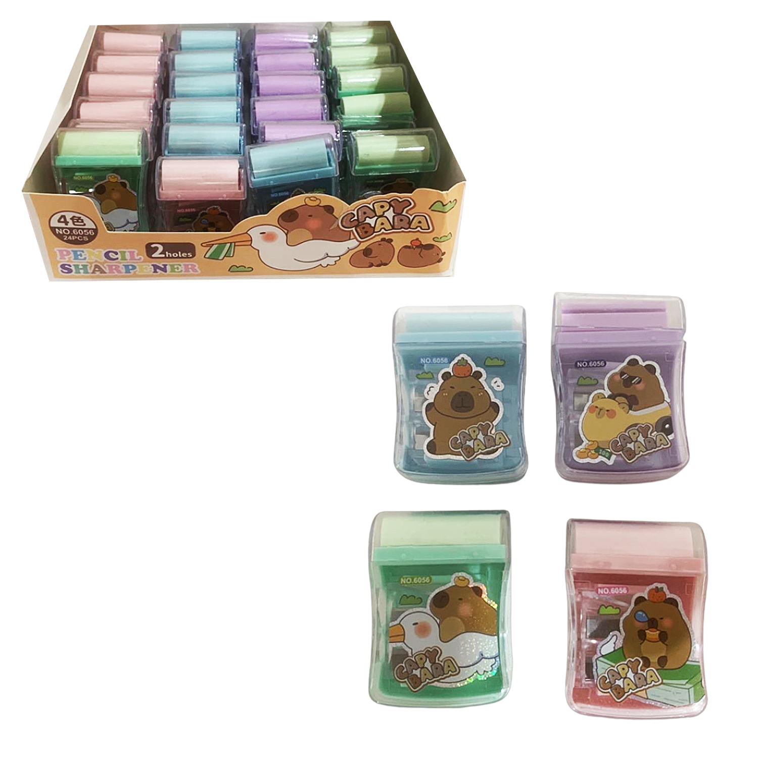 SACAPUNTA Y BORRADOR CAPIBARA (CJX24)