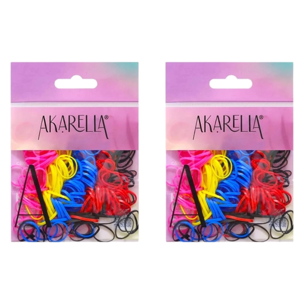 CAUCHO PELUQUERO COLORES AKARELLA 3884-1/38841 (X12)