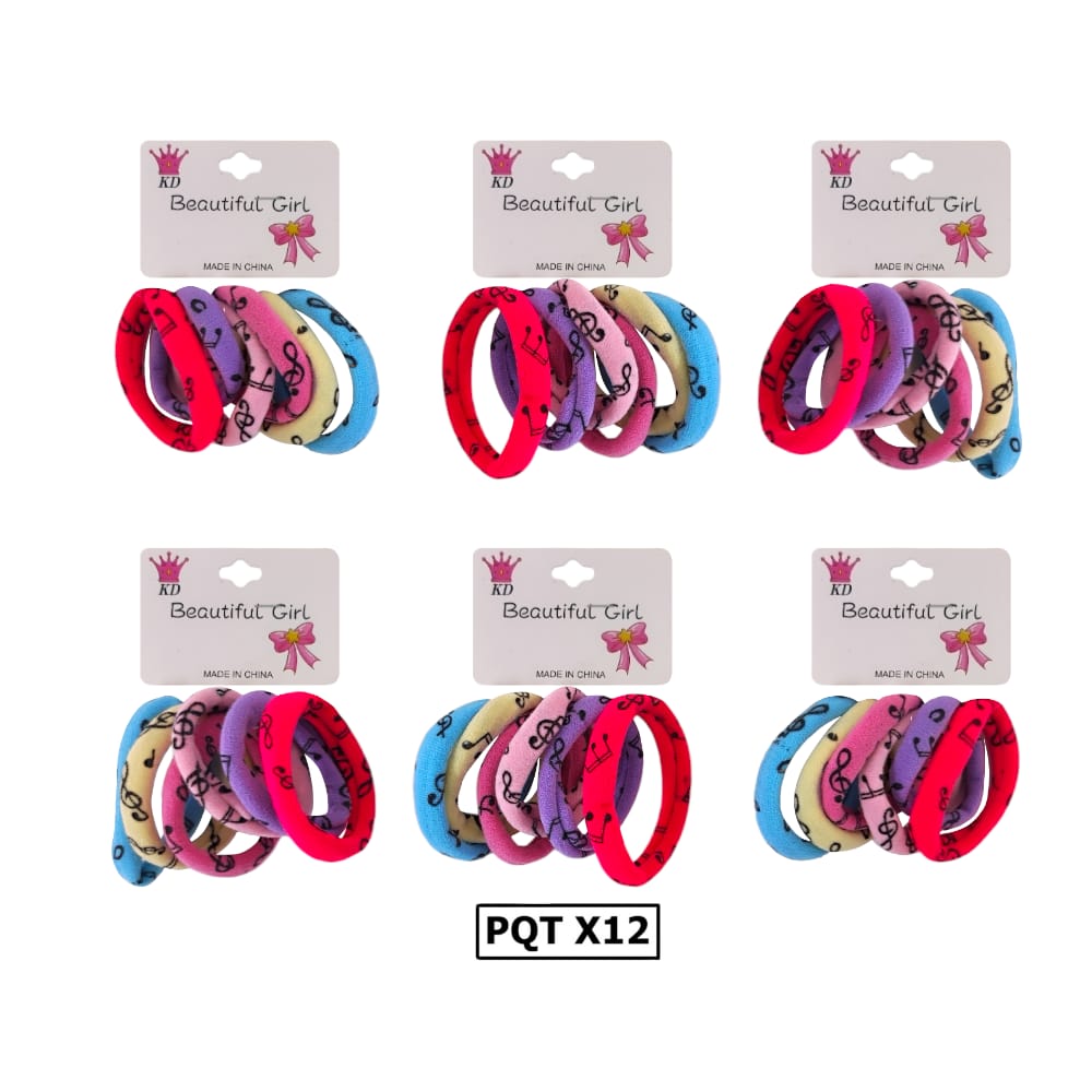 CAUCHO LICRA PASTEL ESTAMPADO NOTAS MUSICALES DK-1197 (PQTX12)
