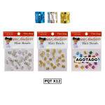 ANILLO CABELLO SURTIDO COLORES DK-1557 (PQTX12)