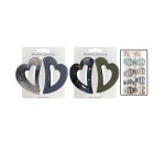 GANCHO X2 CORAZON COLORES SURTIDOS DK-3134-1 (PQTX12)
