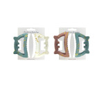 GANCHO PARA CABELLO X2 OREJAS DE GATO COLORES DK-3134-4 (PQTX12)