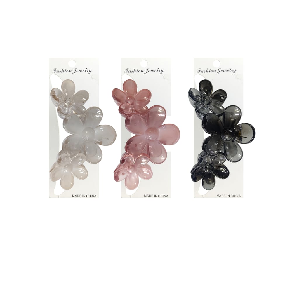 GANCHO FLOR COLORES TRASLUCIDO DK-3141 (PQTX12)