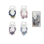 SET DE COLERO FLOR Y PERLA TRASLUCIDO DK-3207-2 (PQTX12)