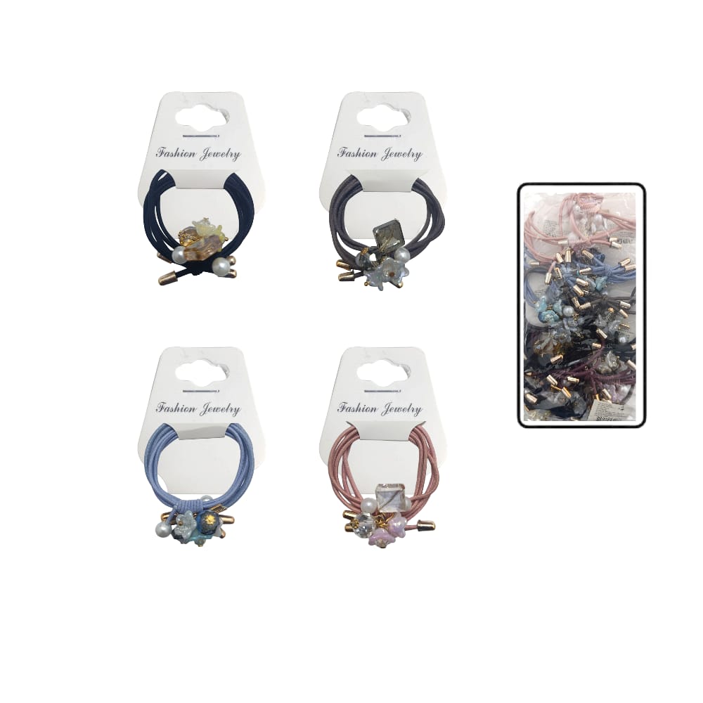 SET DE COLERO LUJO FLOR PERLAS DK-3207-7 (PQTX12)