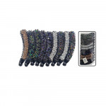 GANCHO BANANA MD NEGRA PIEDRAS DK-3323-2 (PQX12)