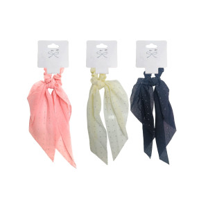 BAMBA CON MOÑO COLORES SURTIDOS DK-3366 (PQTX12)