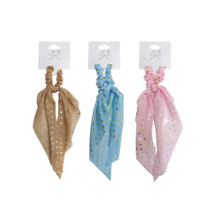 BAMBA CON MOÑO ESTAMPADO PUNTOS COLORES SURTIDOS DK-3367