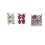 PINZA MOÑO X2 APLIQUE MARIPOSA DK-3467-12 (PQTX12)